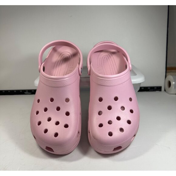 Classic Pink Crocs Clogs Size M 13 Lightweight Slip-On Comfort Shoes - Picture 3 of 11